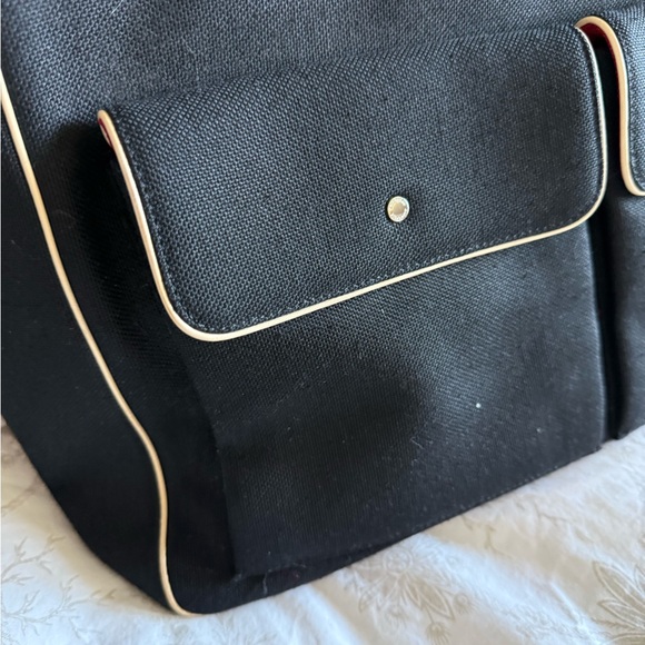 Kate Spade Black and Cream Canvas Tote - Picture 4 of 5